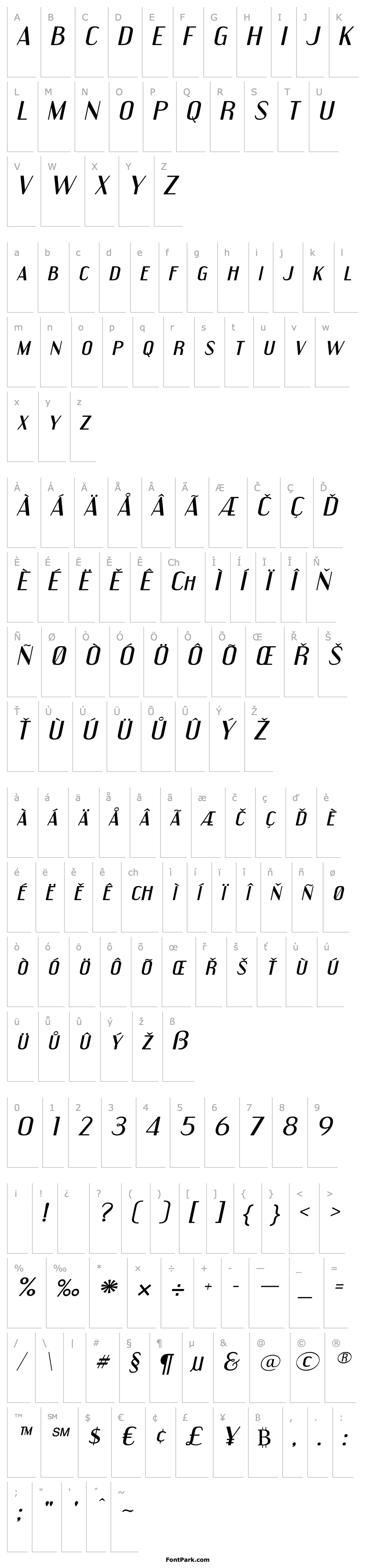 Overview Engebrechtre Expanded Italic