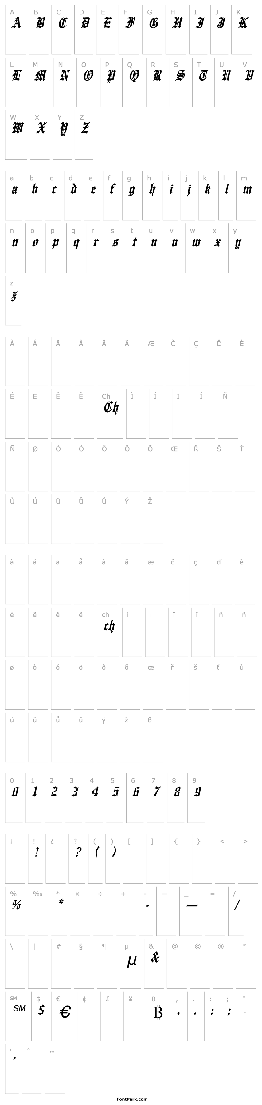 Overview EnglishTowne-Normal Th Italic