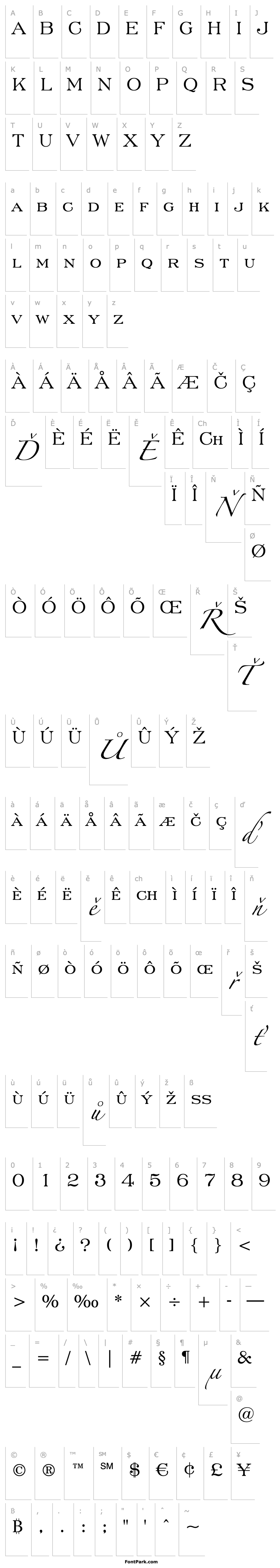 Overview EngravrsRoman BT