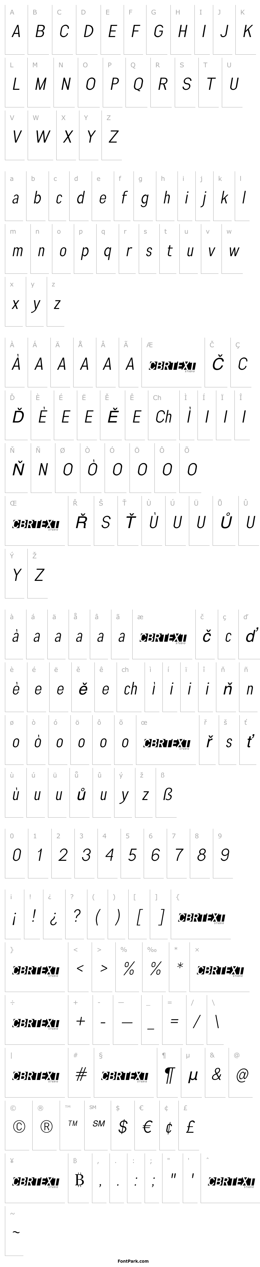 Přehled Engula Italic