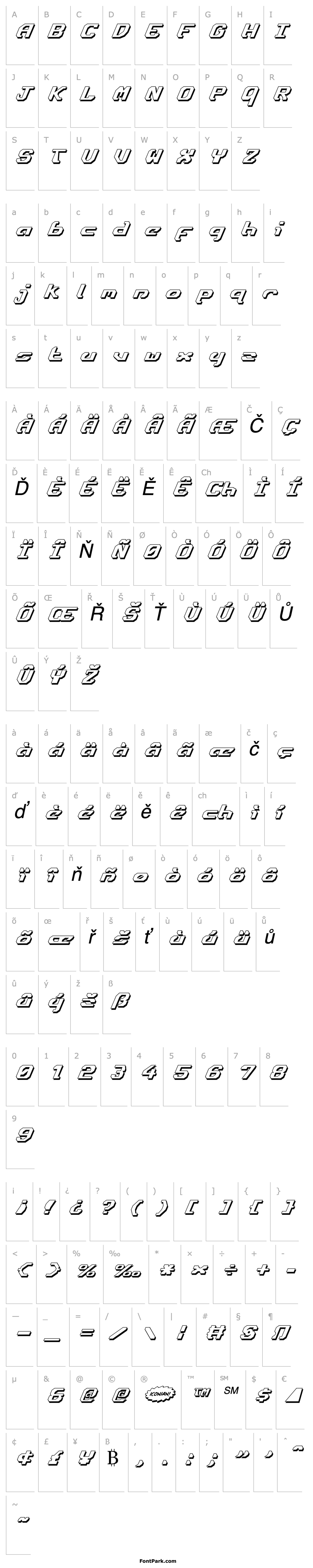 Overview Ensign Flandry Shadow Italic