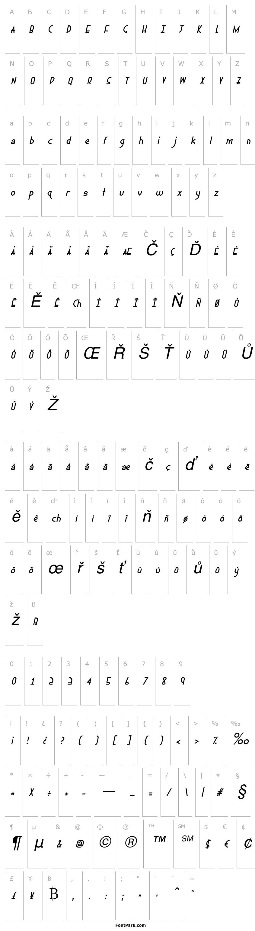 Overview Ephemerian Italic