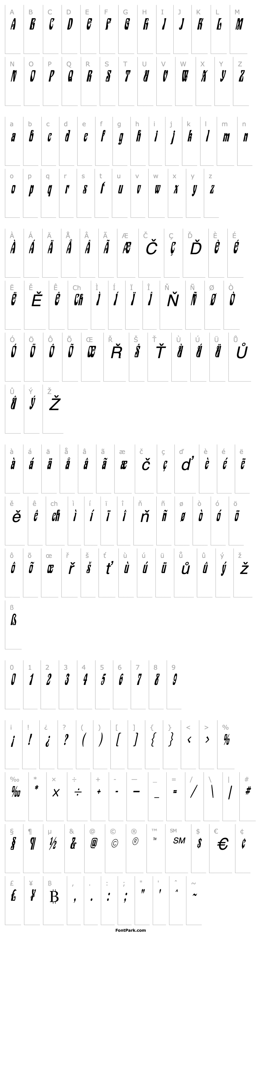 Overview Epic Thin Italic