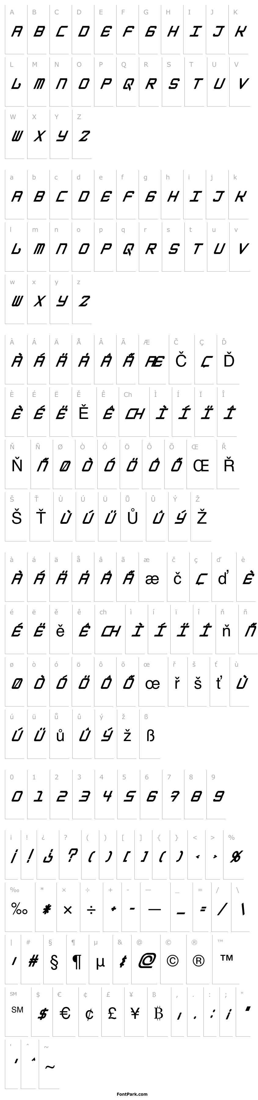 Přehled EpicenterBlackItalic