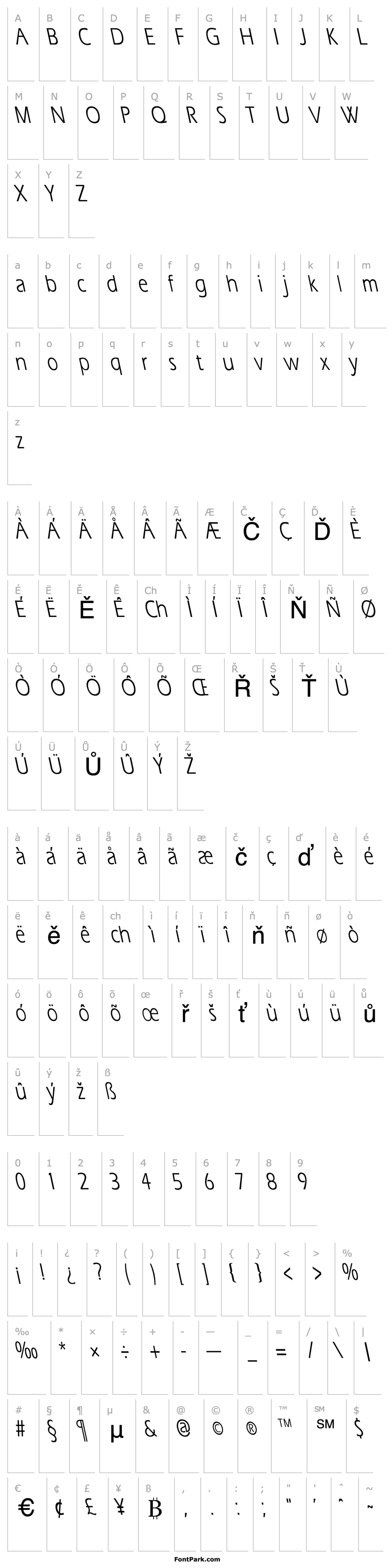 Overview ErgoeCondensedBS Regular