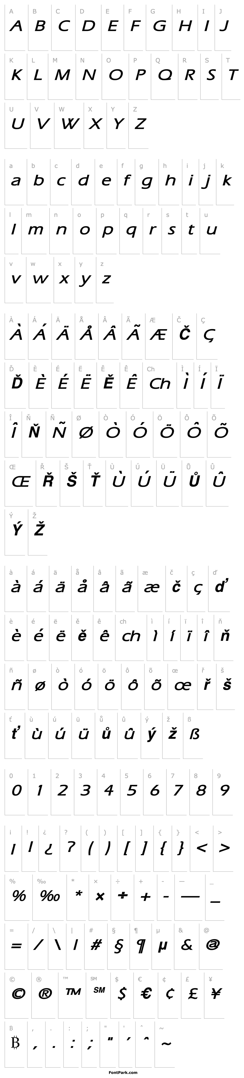 Overview Eric Wide Bold Italic