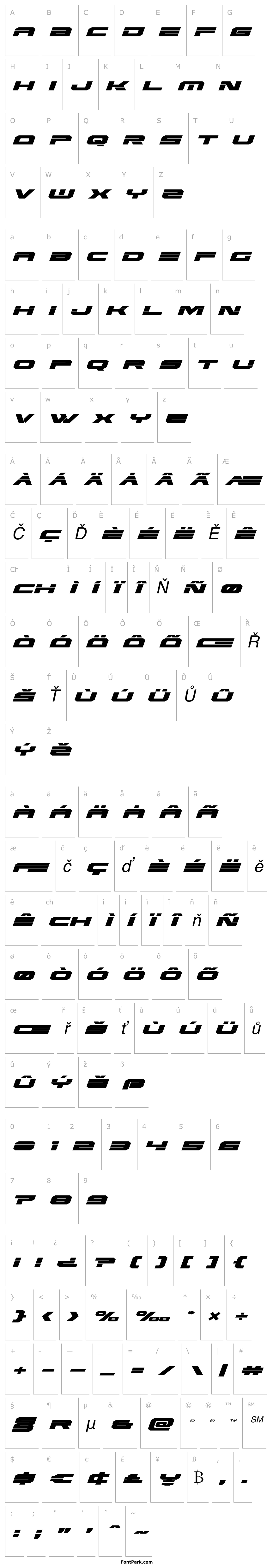 Overview Eridanus Expanded Italic