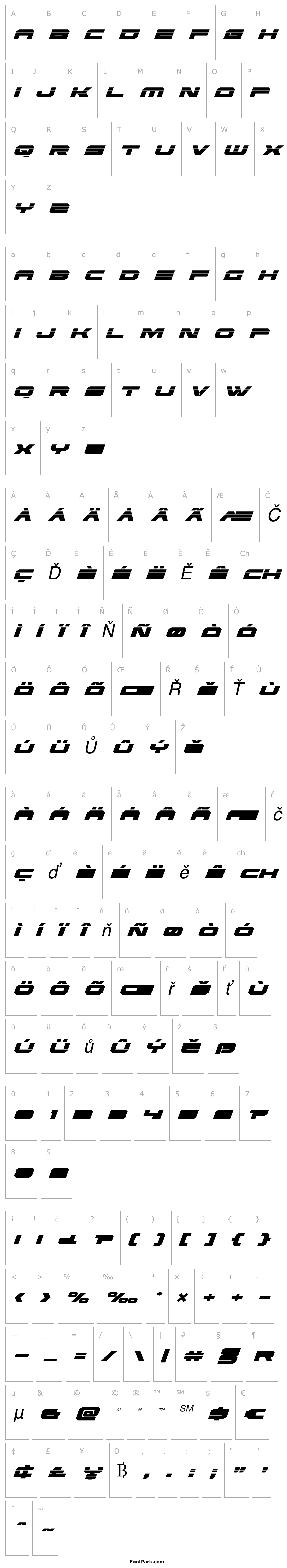 Overview Eridanus Laser Italic