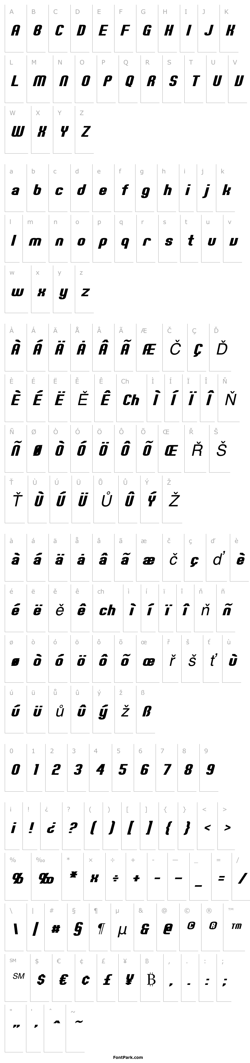 Přehled Erte Italic