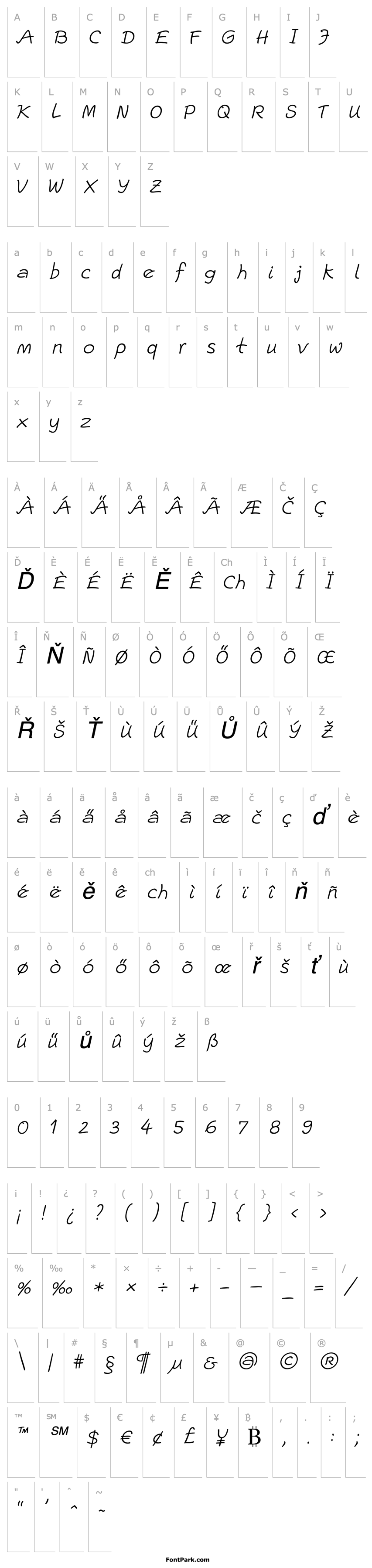 Přehled Escript LT Light Italic