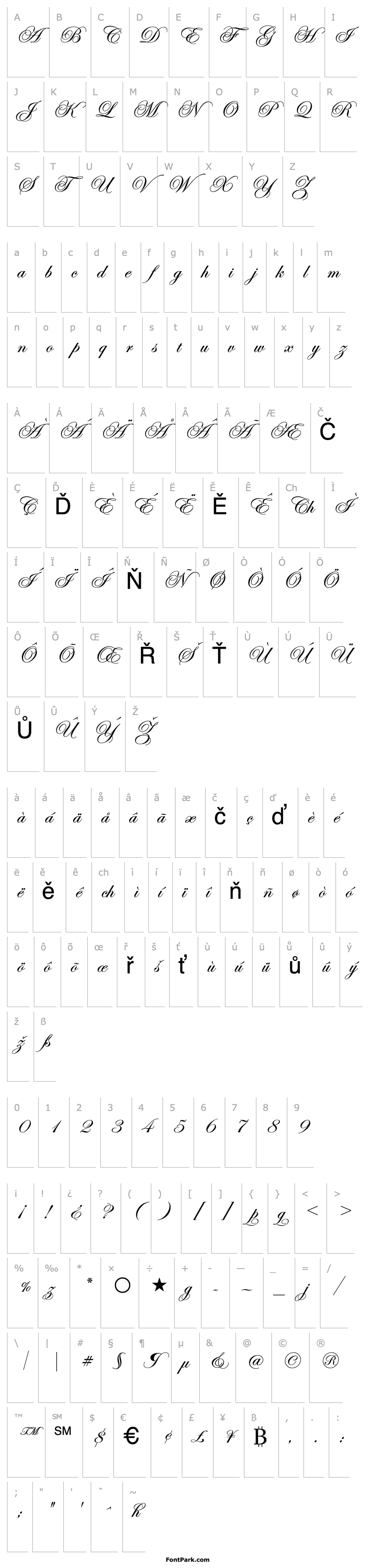 Přehled Esenin script One