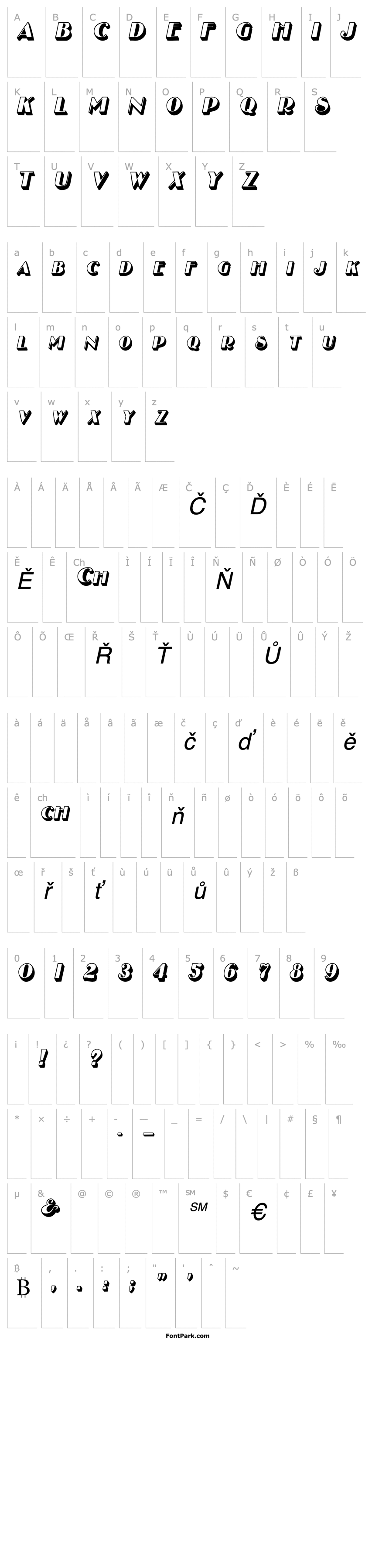 Overview EsplanadeDisplay Italic