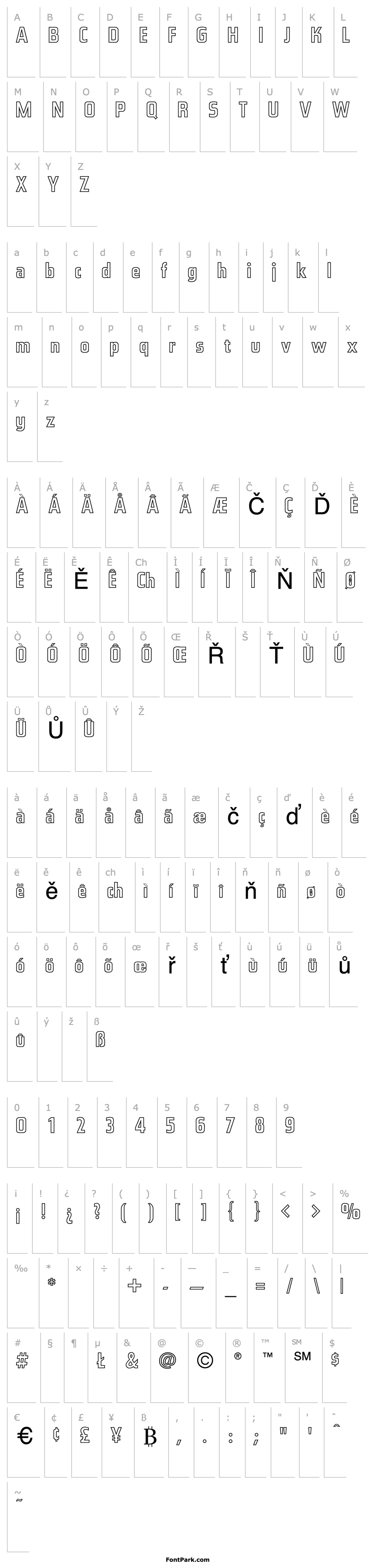 Přehled EsquireOutline-Regular