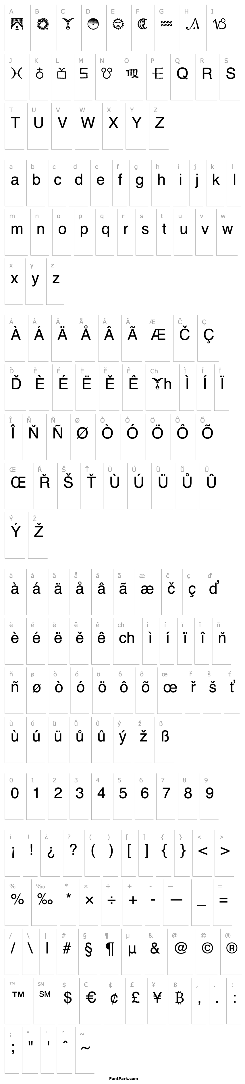 Overview Essene Dingbats