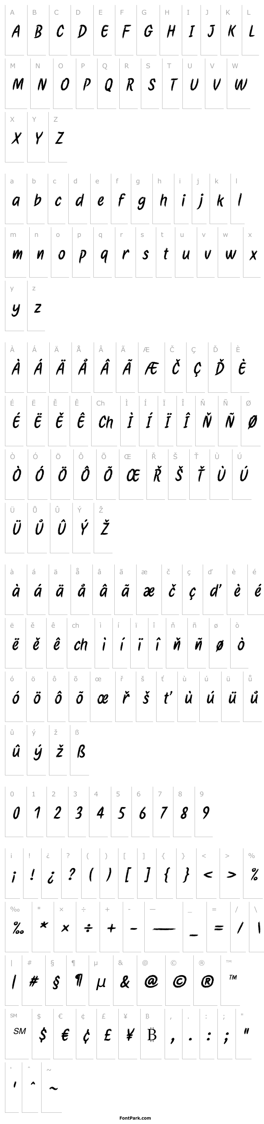 Overview Etchas Italic