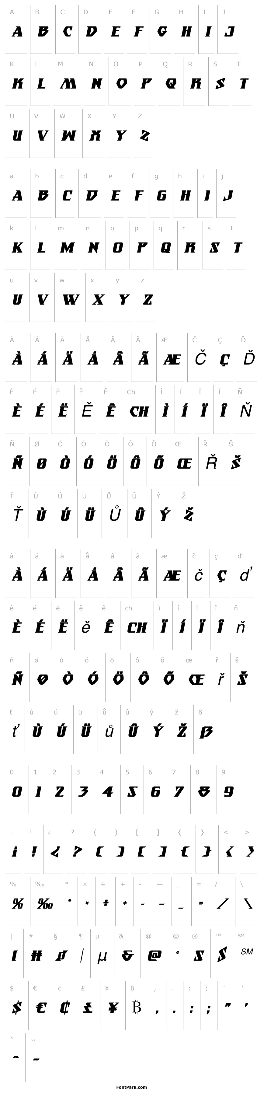 Přehled Eternal Knight Bold Italic