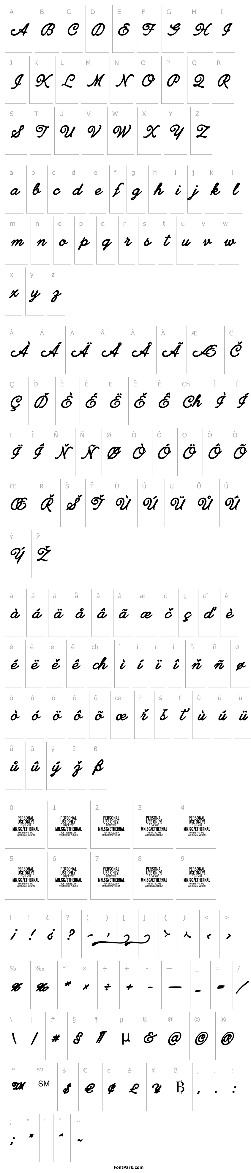 Overview Ethernal Bold PERSONAL USE