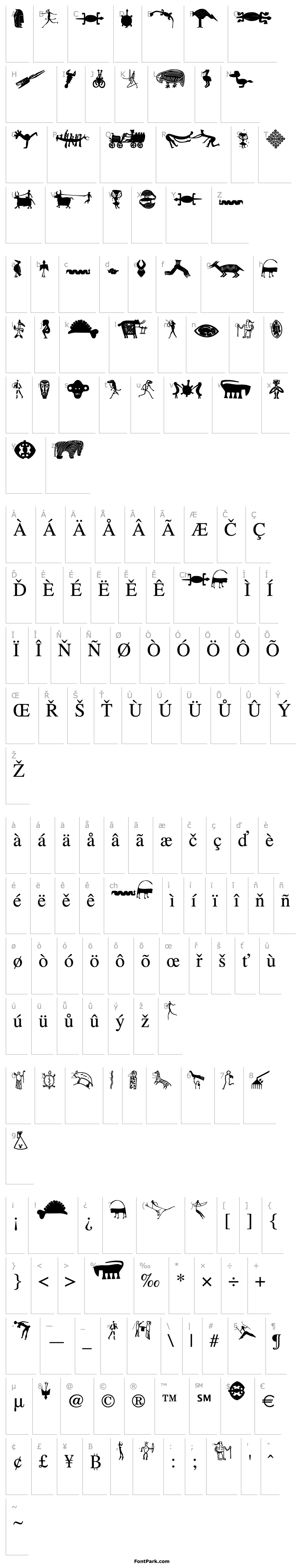 Overview Ethno Font