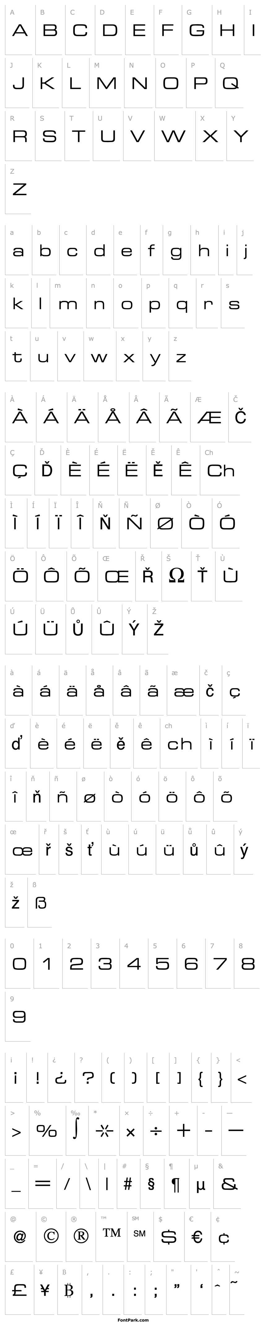 Přehled EurasiaExtended-Regular