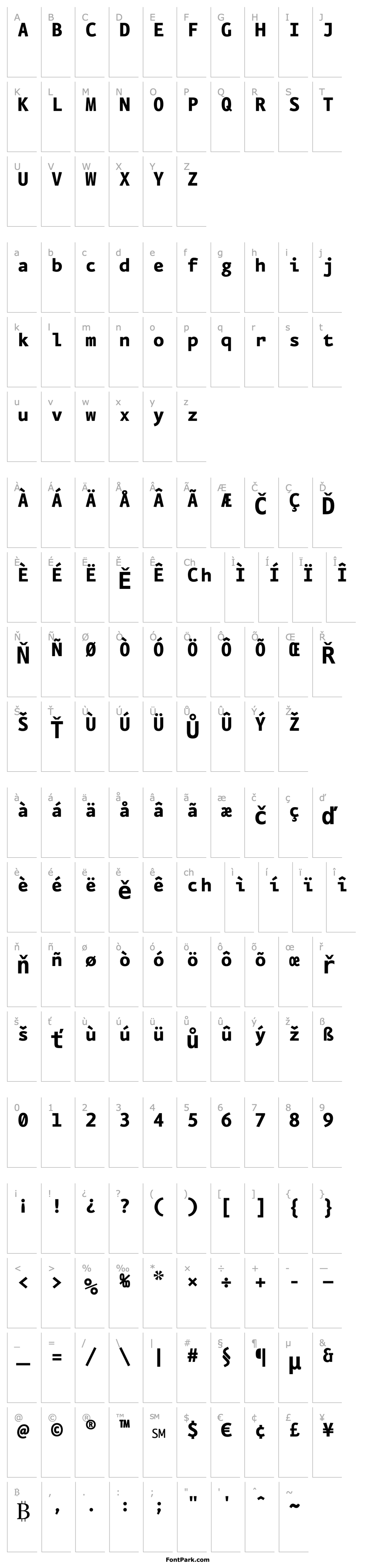 Overview Eureka Mono Bold