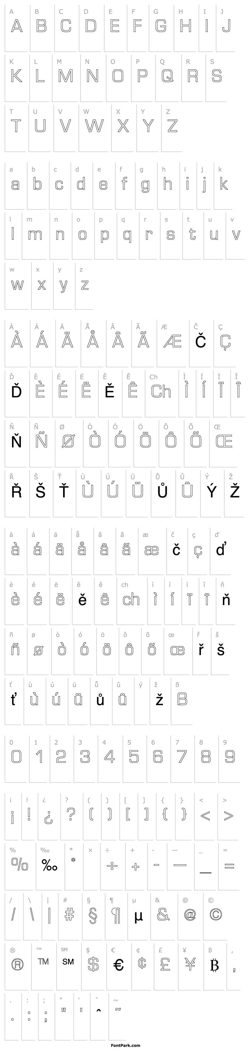 Přehled Euro Technic Outline Regular