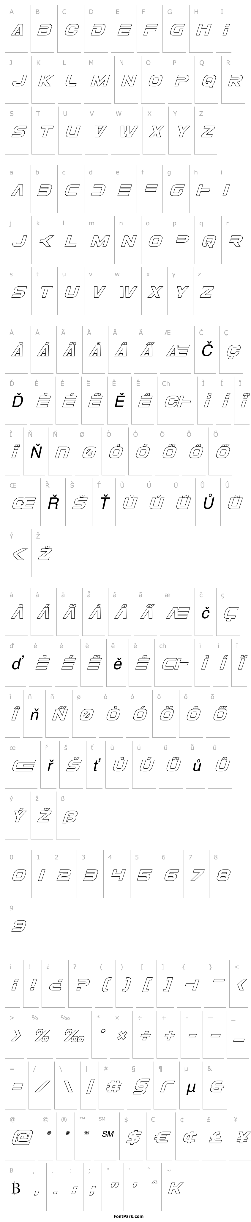 Overview Eurofighter Outline Italic
