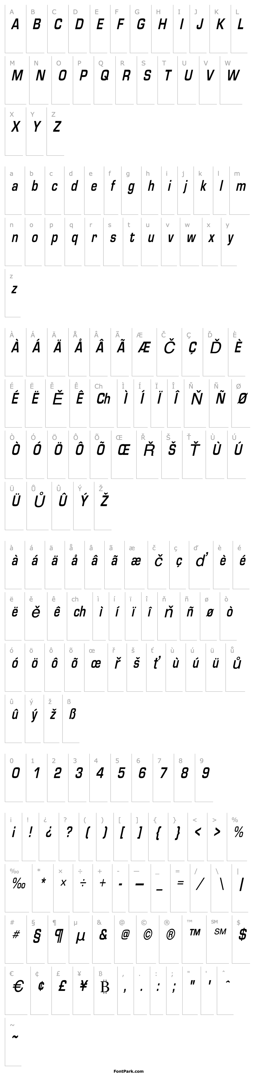 Overview EuroseCond Italic