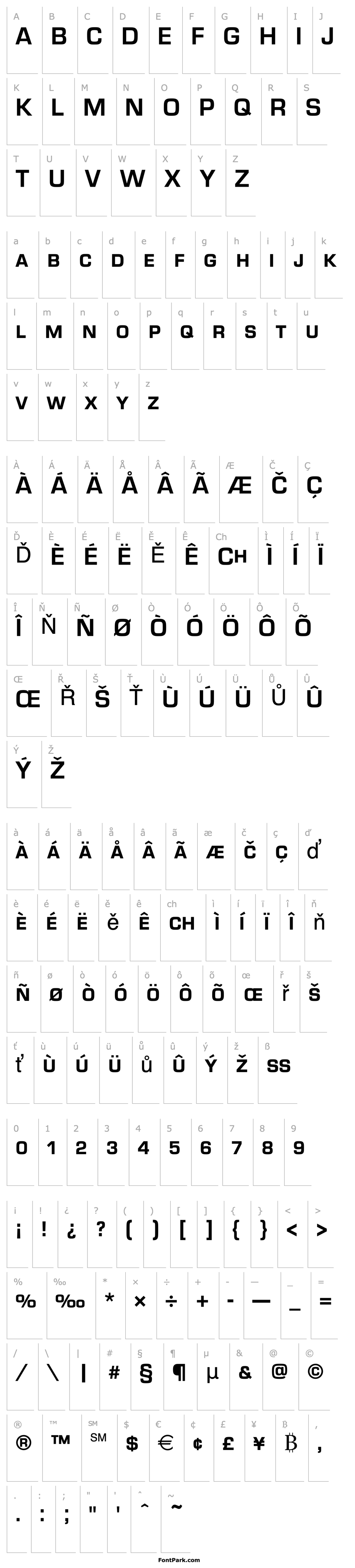 Overview Eurostile_Becker_Discaps_Bold