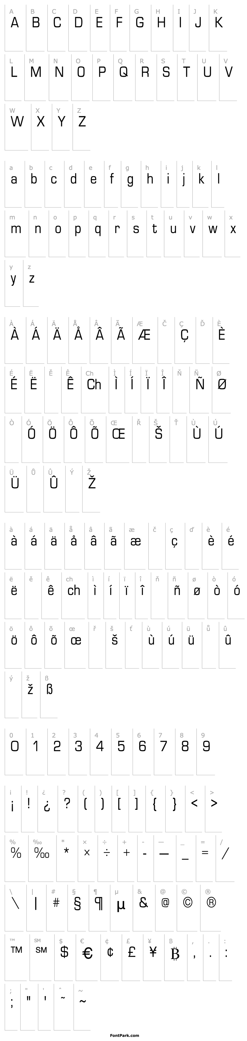 Přehled EurostileCnd-Normal