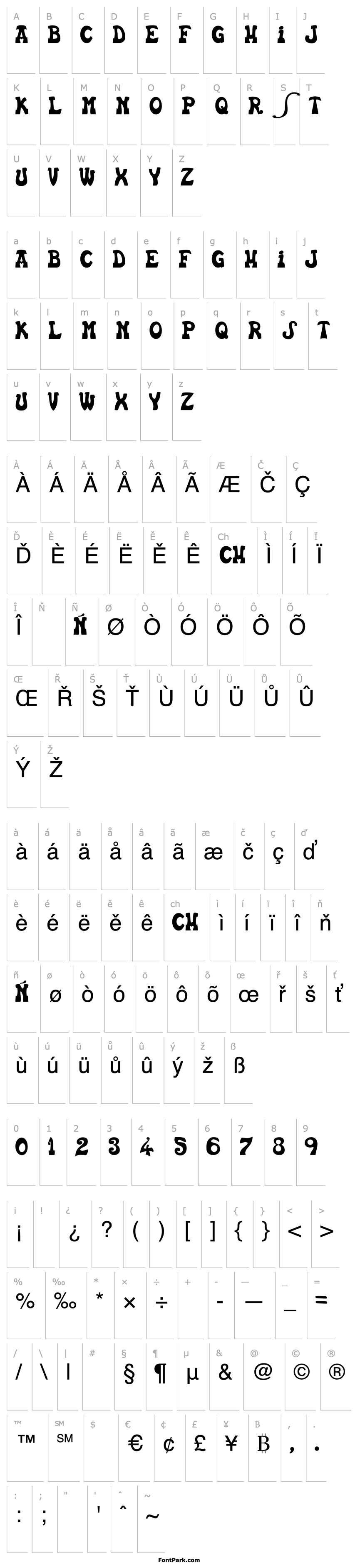 Overview Euskal Font Normal