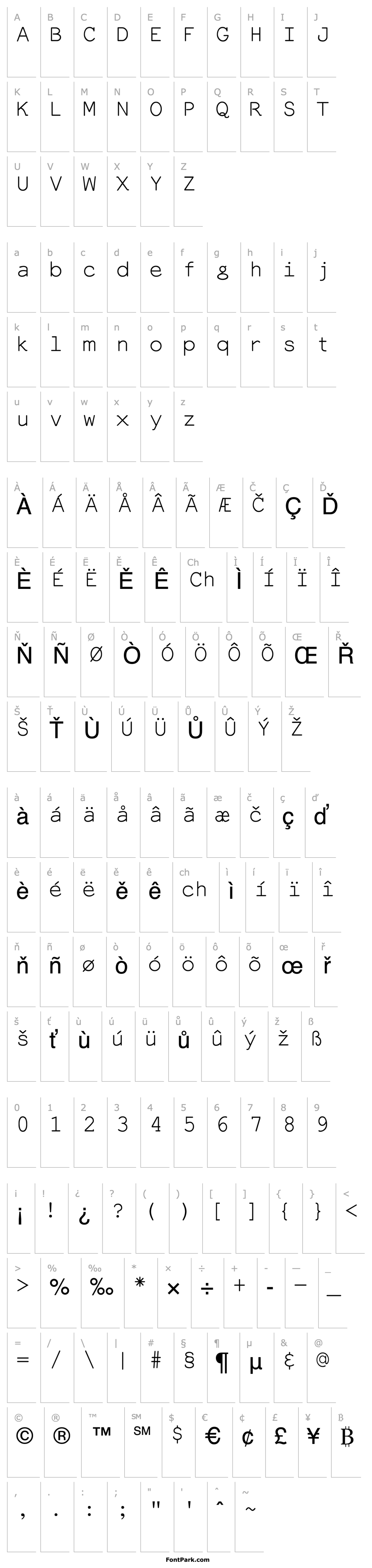 Přehled Everson Mono Latin 6