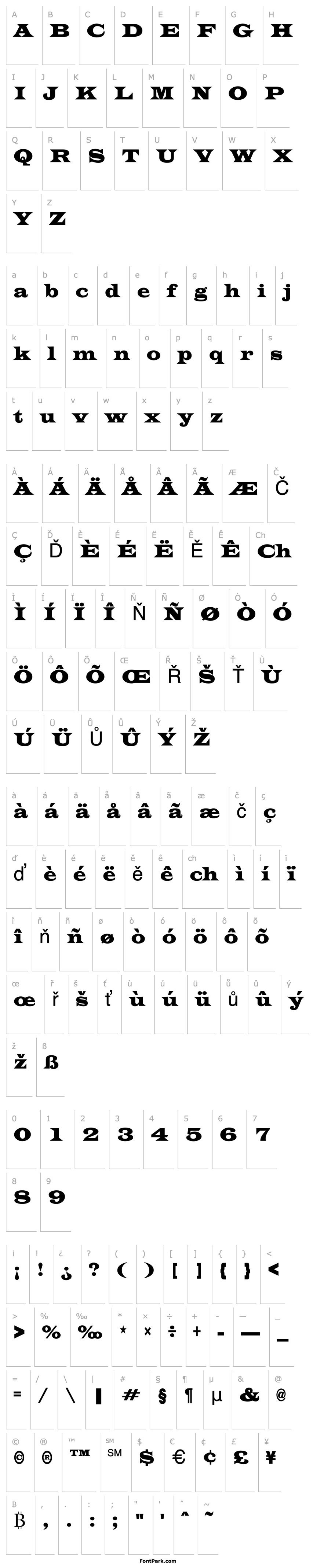 Overview EvitaCondensed Regular