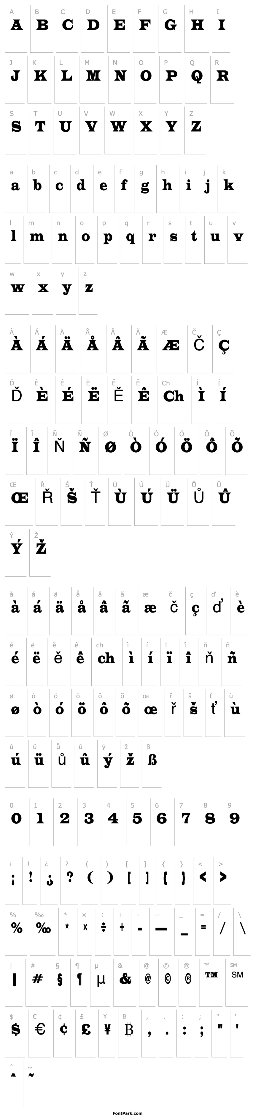 Overview EvitaUltraCondensed Regular