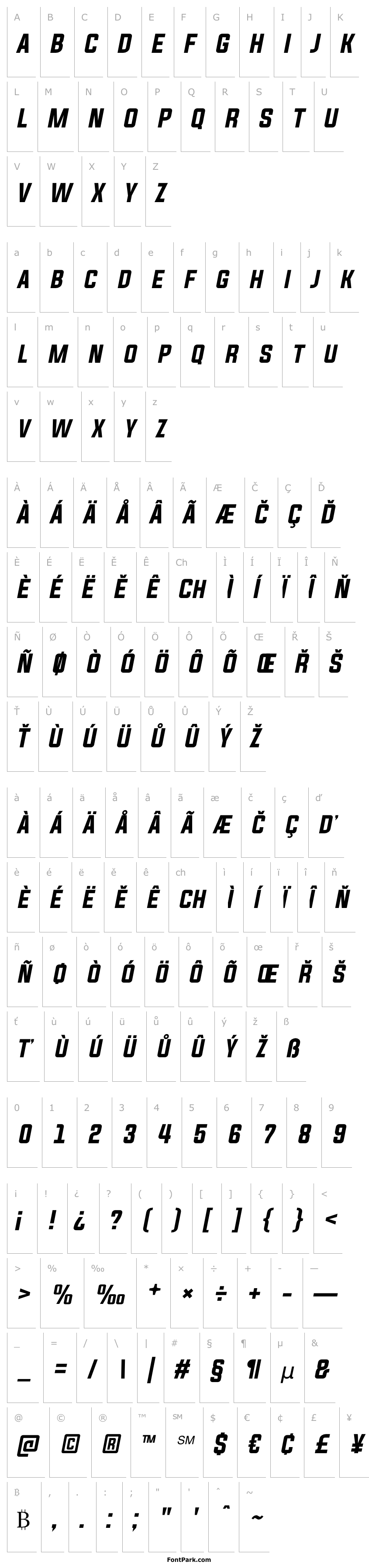 Overview Evogria Italic