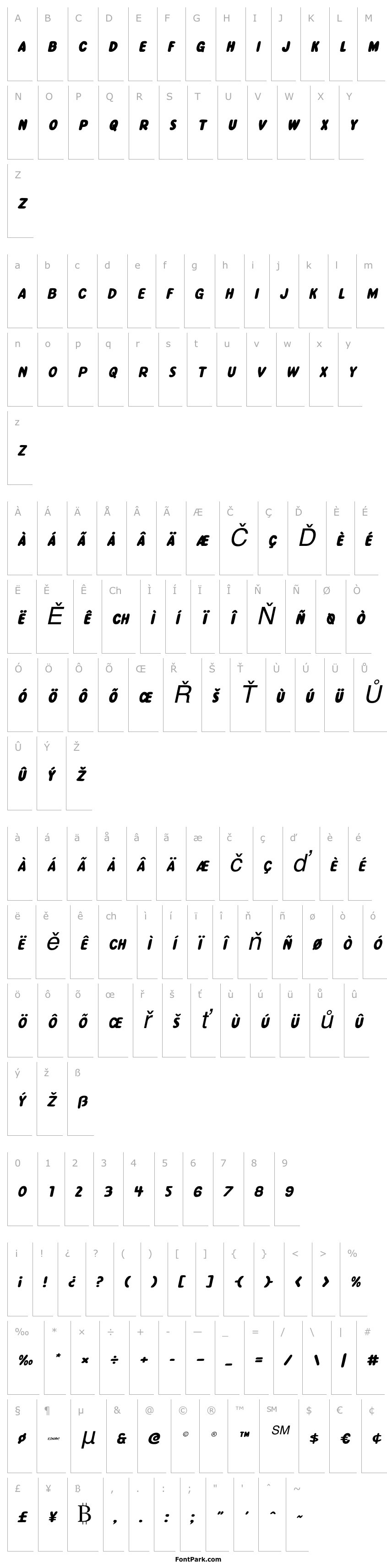 Overview Excelsior Comics Expanded Italic