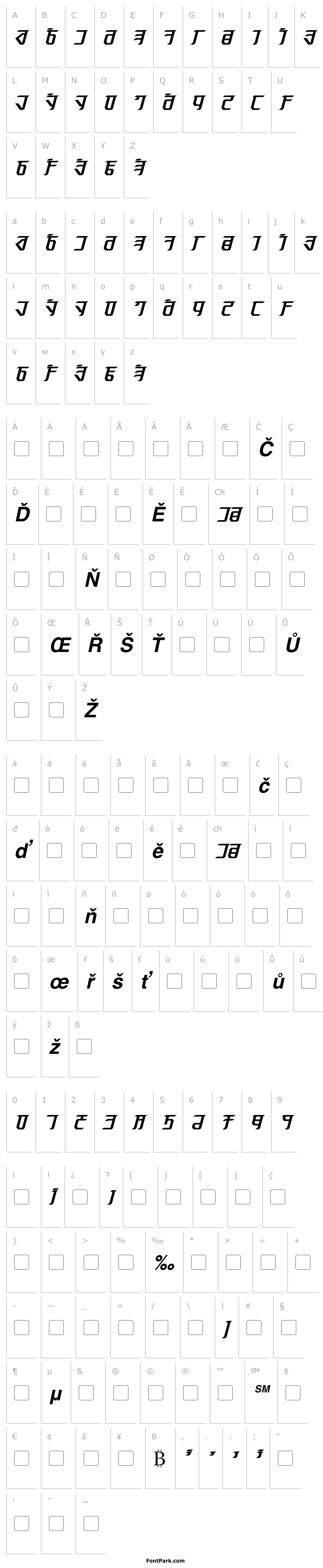Overview Exodite Bold Italic