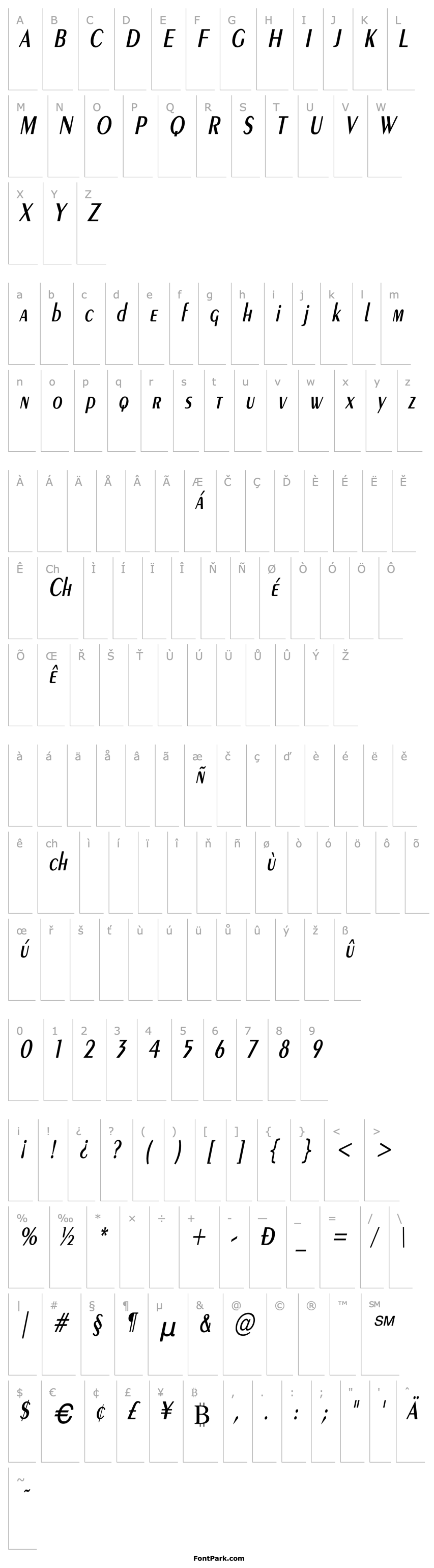 Overview Exotic-Demi Cn Italic