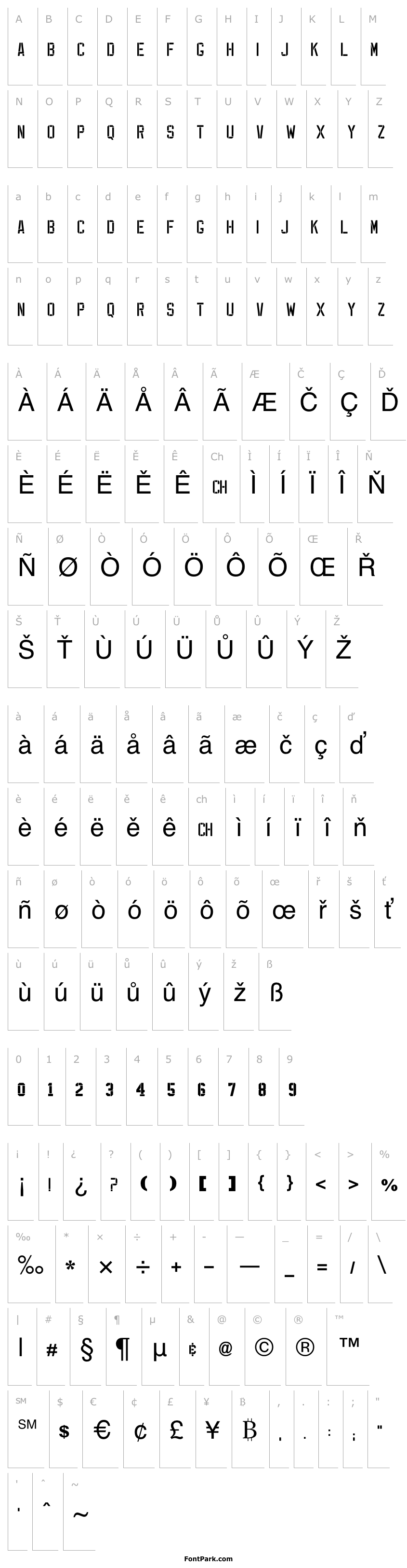 Overview EXP FONT