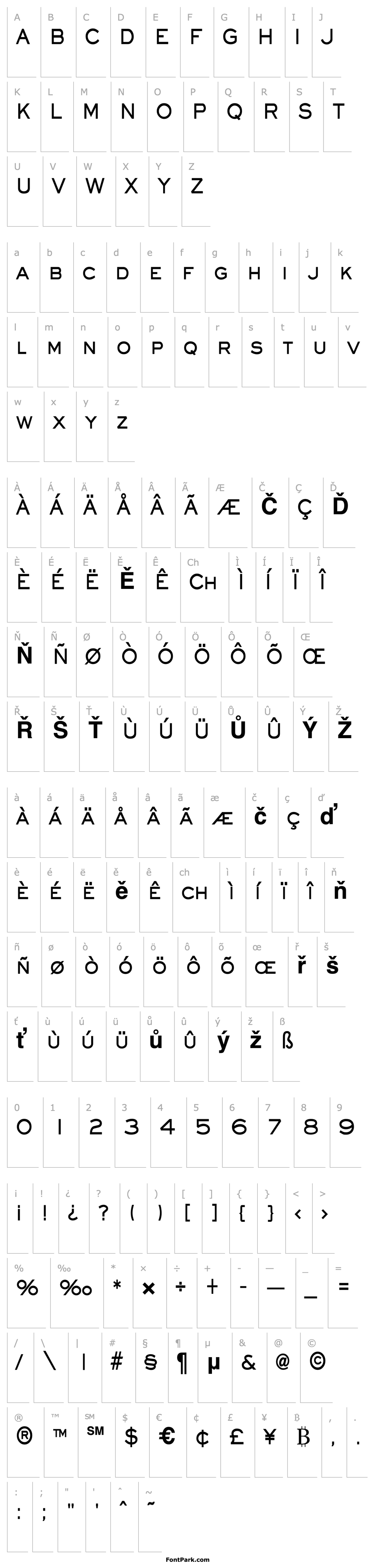 Overview Eye glass Condensed Bold