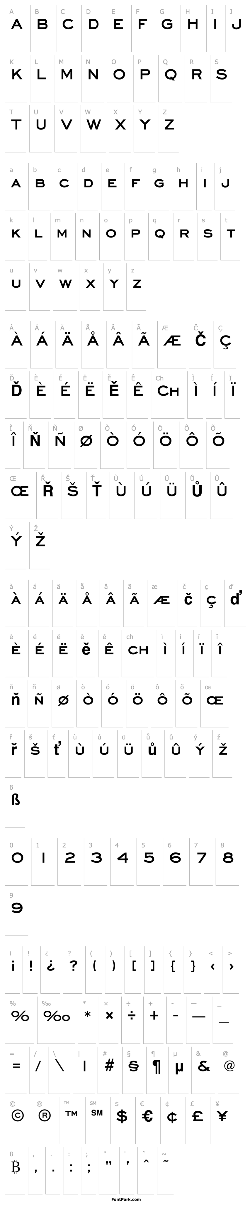 Přehled Eyechart Bold