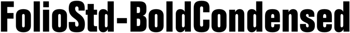 Preview FolioStd-BoldCondensed
