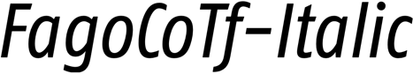 Preview FagoCoTf-Italic