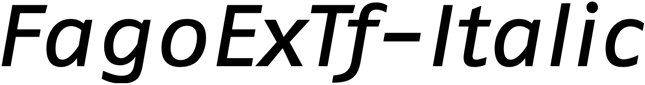 Preview FagoExTf-Italic