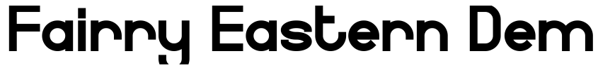 Preview Fairry Eastern Demo Serif Bold