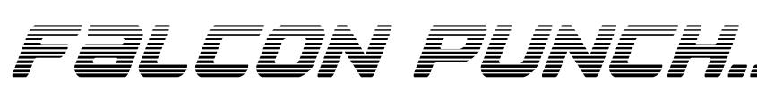 Font Falcon Punch Gradient by Daniel Zadorozny