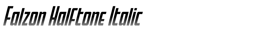 Preview Falzon Halftone Italic