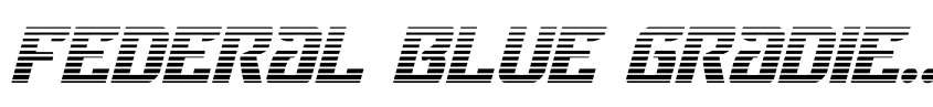 Preview Federal Blue Gradient Italic