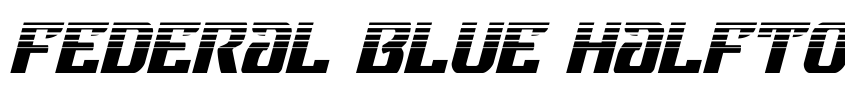 Preview Federal Blue Halftone Italic
