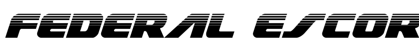 Preview Federal Escort Halftone Italic