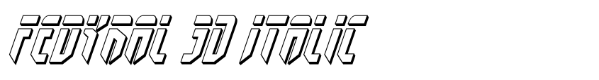 Preview Fedyral 3D Italic